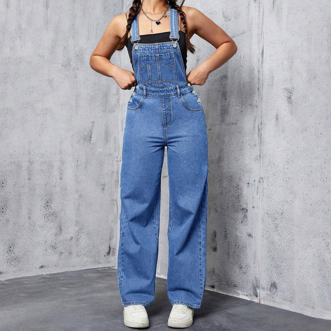 Olivia Denim Overalls Casual