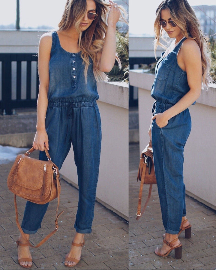 Catherine Denim Jumpsuit