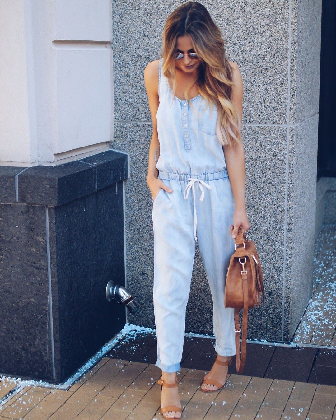 Catherine Denim Jumpsuit