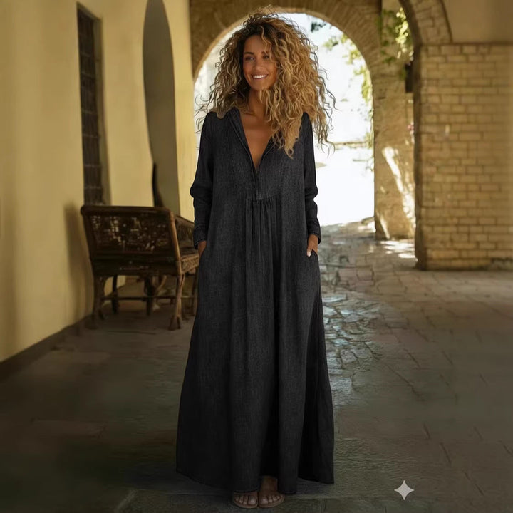 Ivy Denim Maxi Dress