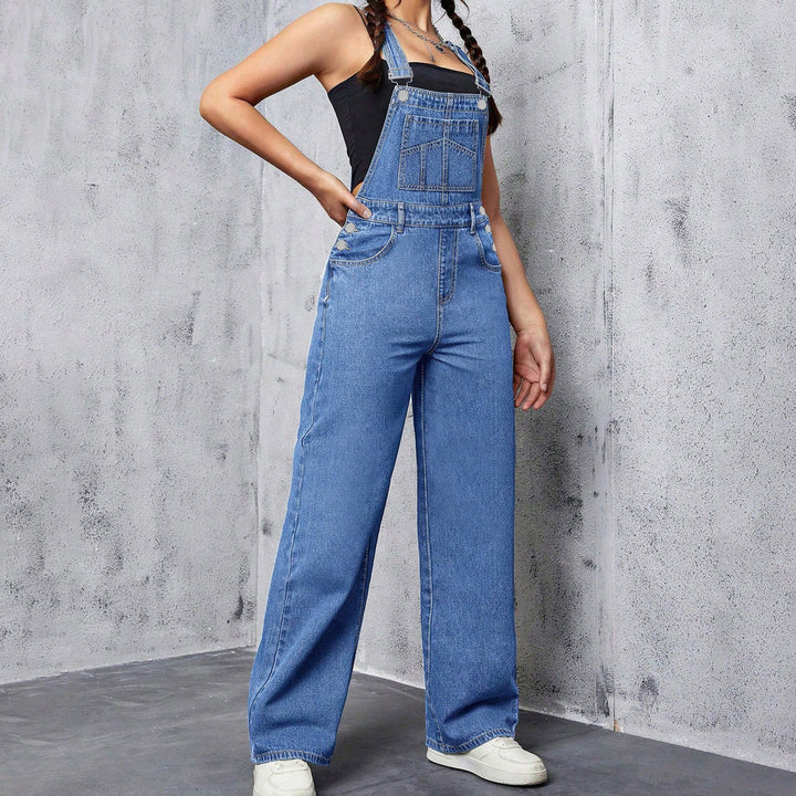 Olivia Denim Overalls Casual