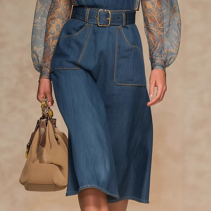 Sophia Blue Denim Jumpsuit