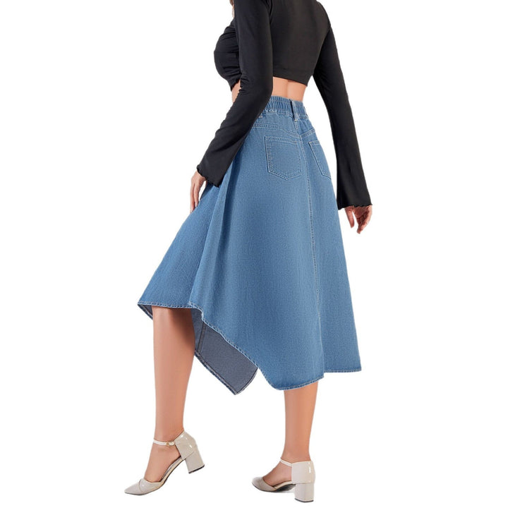 Emma Irregular Denim Skirt