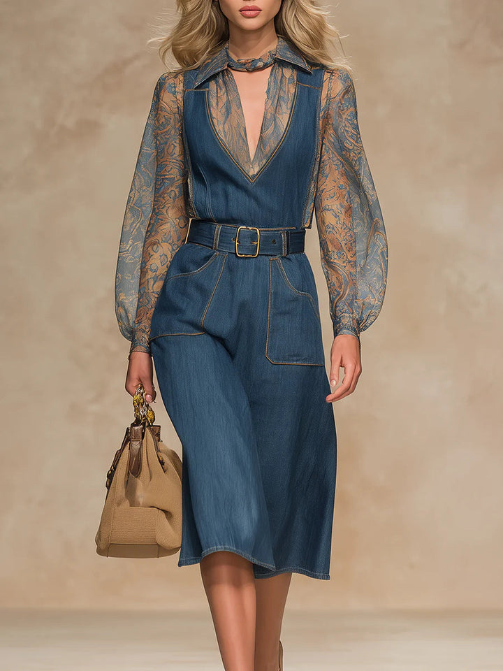 Sophia Blue Denim Jumpsuit