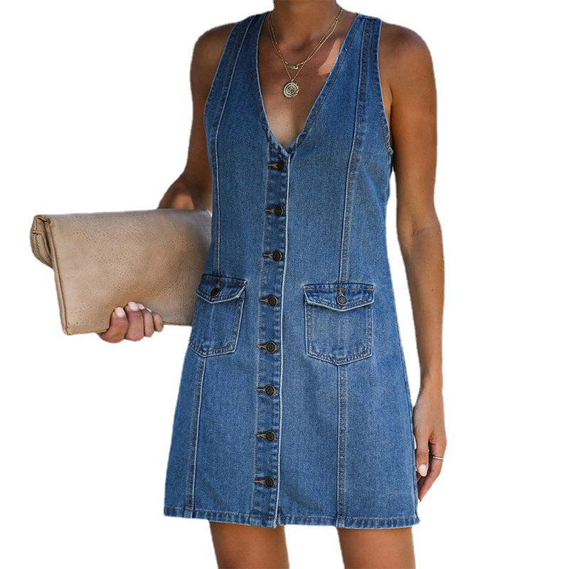 Julia Denim Vest Skirt