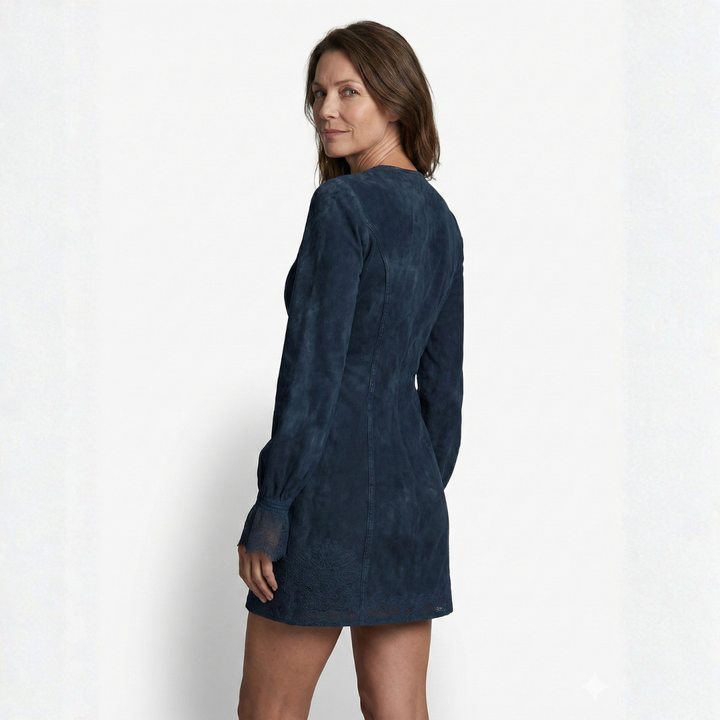 JASMINE | Suede Look Mini Dress