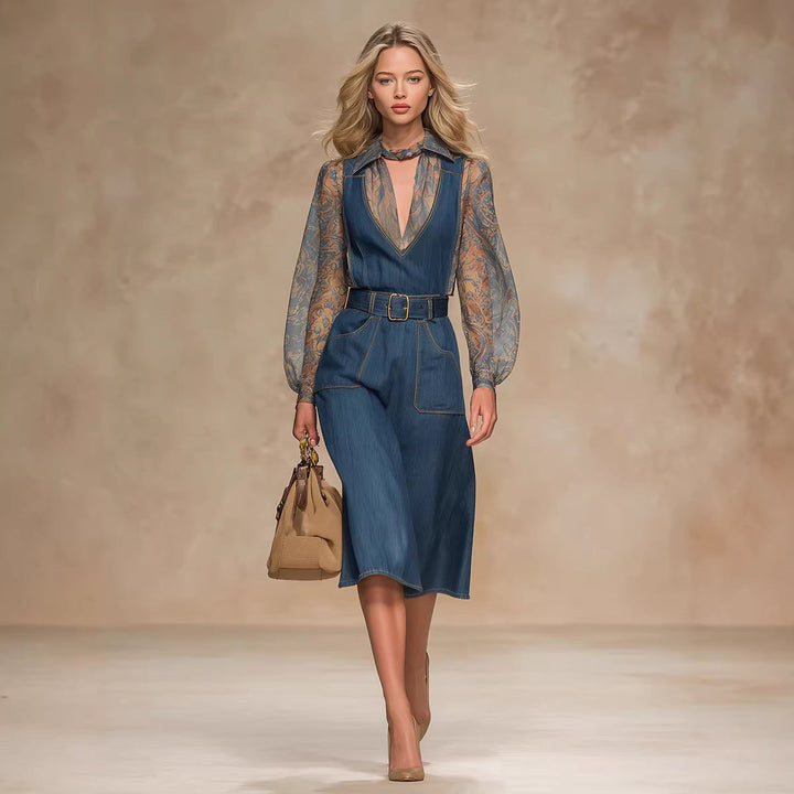 Sophia Blue Denim Jumpsuit