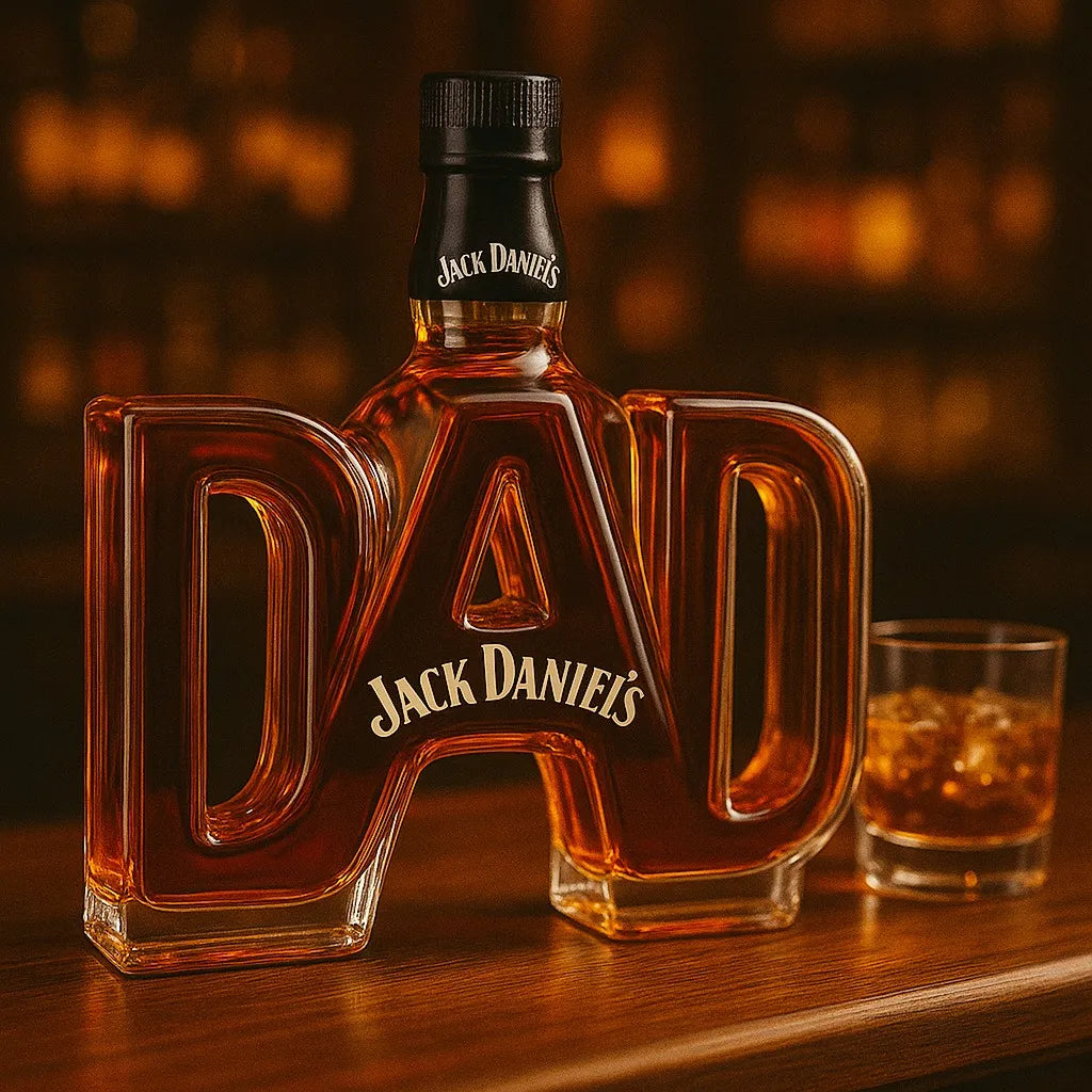 Front view of the elegant Calista personalized decorative decanter, showcasing its unique design.