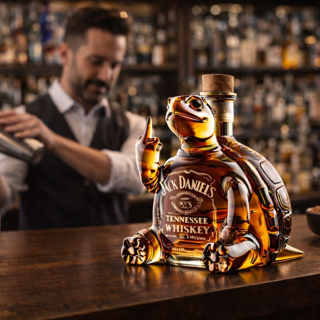The Seraphina decanter presented in its packaging, hinting at its gift-ready presentation and collectible nature.